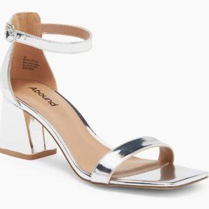 Abound Silver Block Heel Sandals